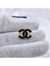 CC Logo Earrings Gold Black - CHANEL - BALAAN 5