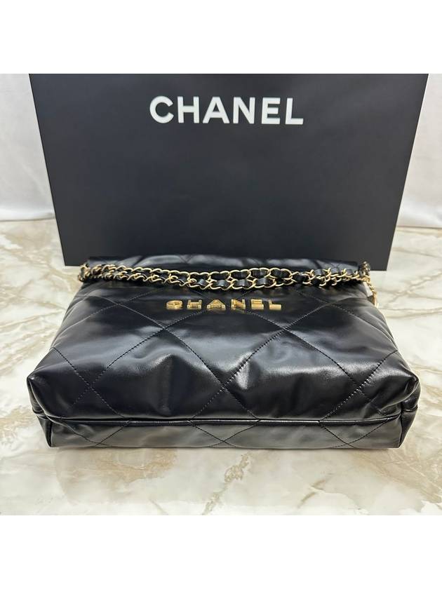 Women s 22 Bag Small Leather Logo Cross Shoulder Black lux240620 - CHANEL - BALAAN 5