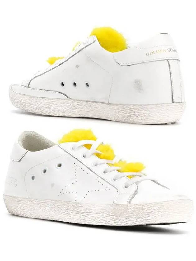 Women's Superstar Fur Low Top Sneakers White - GOLDEN GOOSE - BALAAN 3