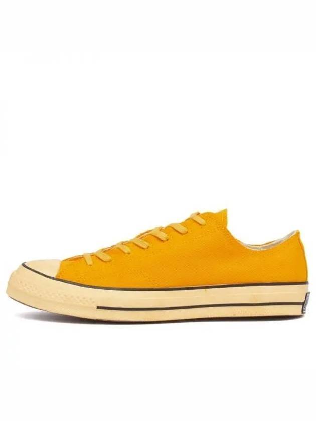 Chuck 70 Upcycled Low Top Sneakers Yellow - CONVERSE - BALAAN 1