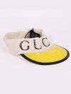 Logo lettering yellow XL sun cap 576251 - GUCCI - BALAAN 3