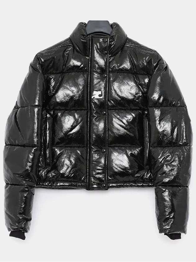 Vinyl Padding Jacket Black - COURREGES - BALAAN 3