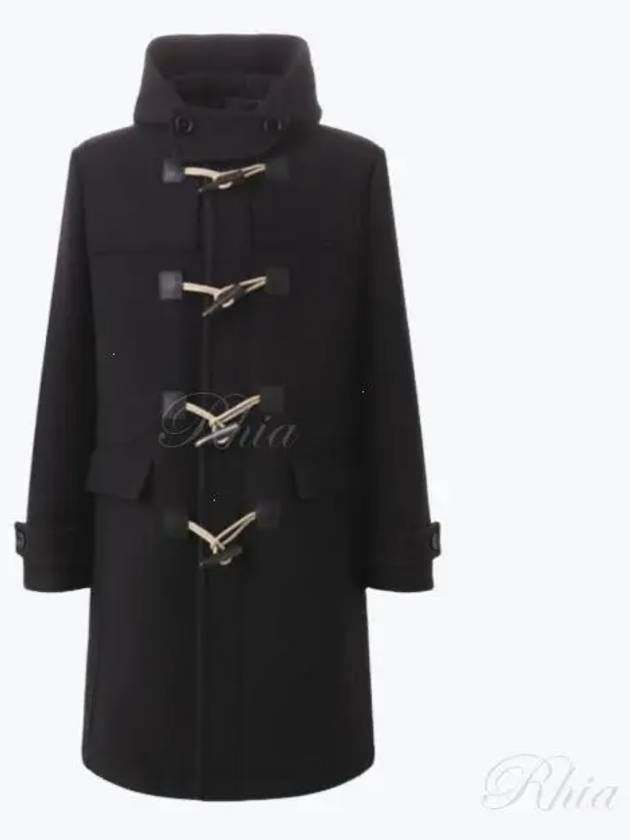 Wool Duffel Coat Black - BURBERRY - BALAAN 2