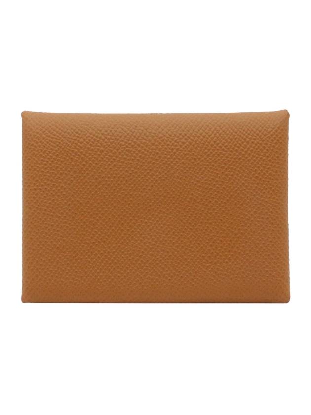 Calvi Duo Card Wallet Brown - HERMES - BALAAN 1