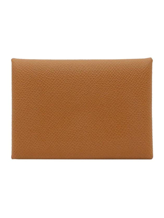 Calvi Duo Card Wallet Brown - HERMES - BALAAN 1