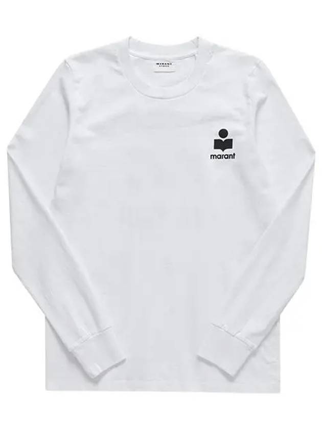 Women's Gabby Logo Print Long Sleeve T-Shirt White - ISABEL MARANT - BALAAN 4