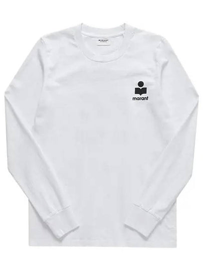 Women's Gabby Logo Print Long Sleeve T-Shirt White - ISABEL MARANT - BALAAN 2