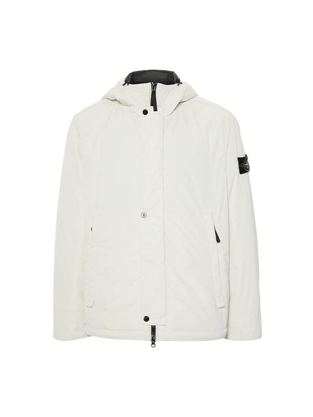 Techno Fabric Hooded Jacket Plaster - STONE ISLAND - BALAAN 2