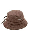 Le Bob Gadjo Bow Bucket Hat Dark Brown - JACQUEMUS - BALAAN 2