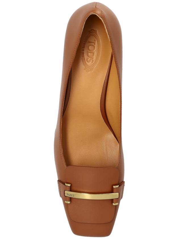 Tod’s Leather Heeled Shoes, Women's, Brown - TOD'S - BALAAN 6