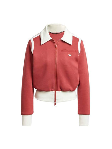 Premium Collared Track Jacket Preloved Ruby - ADIDAS - BALAAN 1