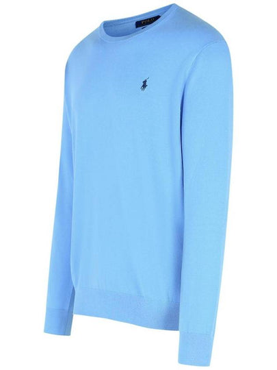 Polo Ralph Lauren Light Blue Cotton Sweatshirt - POLO RALPH LAUREN - BALAAN 2