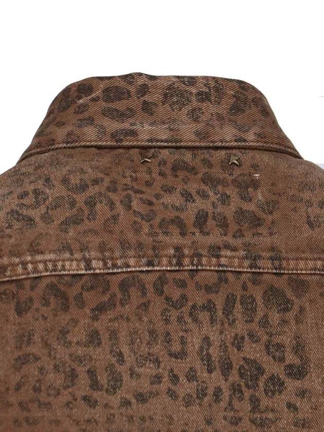 Leopard Print Jacket Brown - GOLDEN GOOSE - BALAAN 5