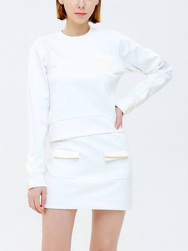 silk pocket skirt white - LIKEWIZE - BALAAN 1