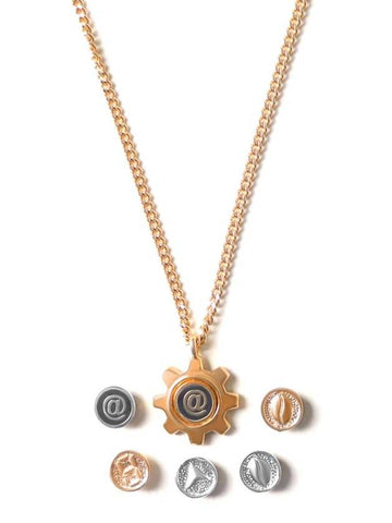 Gold Popcoin Gear Necklace GPGN001 - GAMAN - BALAAN 1