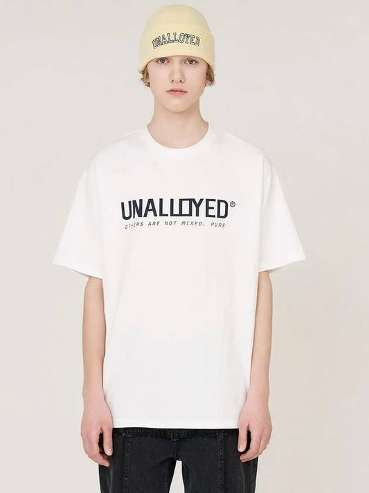 Logo T-Shirt White - UNALLOYED - BALAAN 2