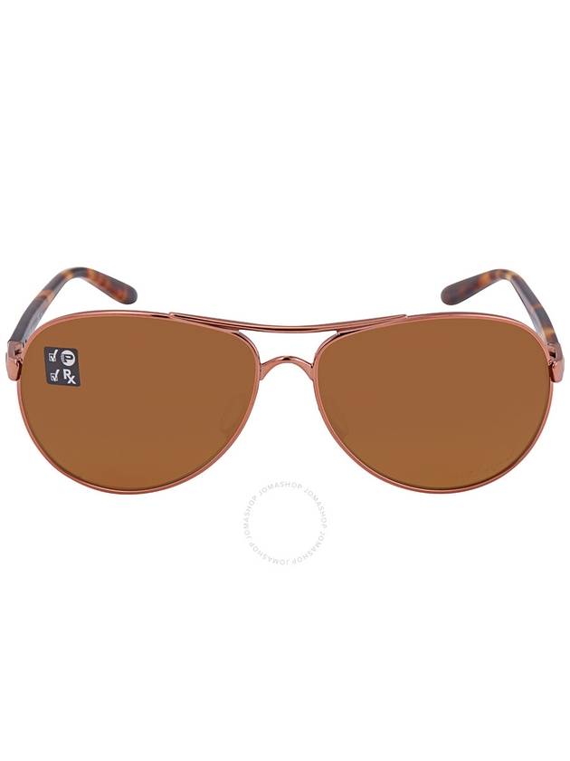 Oakley Feedback Brown Gradient Polarized Pilot Ladies Sunglasses OO4079 407914 59 - OAKLEY - BALAAN 1