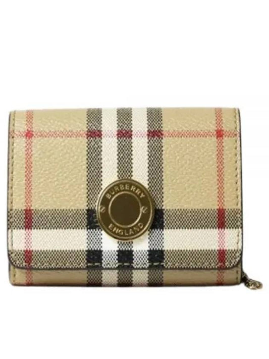 Check Detachable Chain Strap Wallet Archive Beige - BURBERRY - BALAAN 2