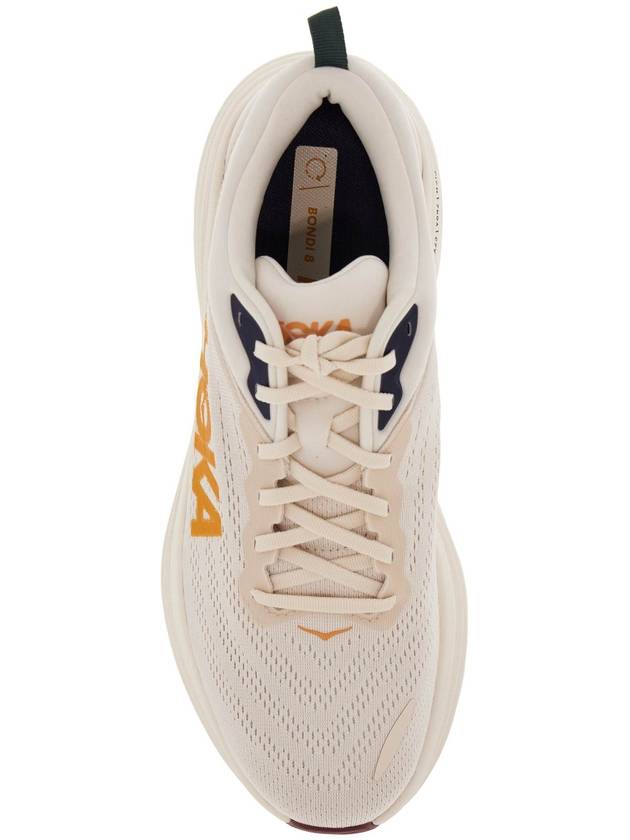 Bondi 8 Low Top Sneakers Oat Milk Alabaster - HOKA ONE ONE - BALAAN 3