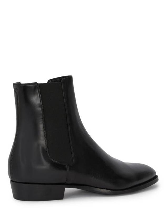 Drugstore Shiny Calfskin Chelsea Boots Black - CELINE - BALAAN 4