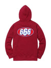 666 Zip Up Sweat Burgundy - SUPREME - BALAAN 1