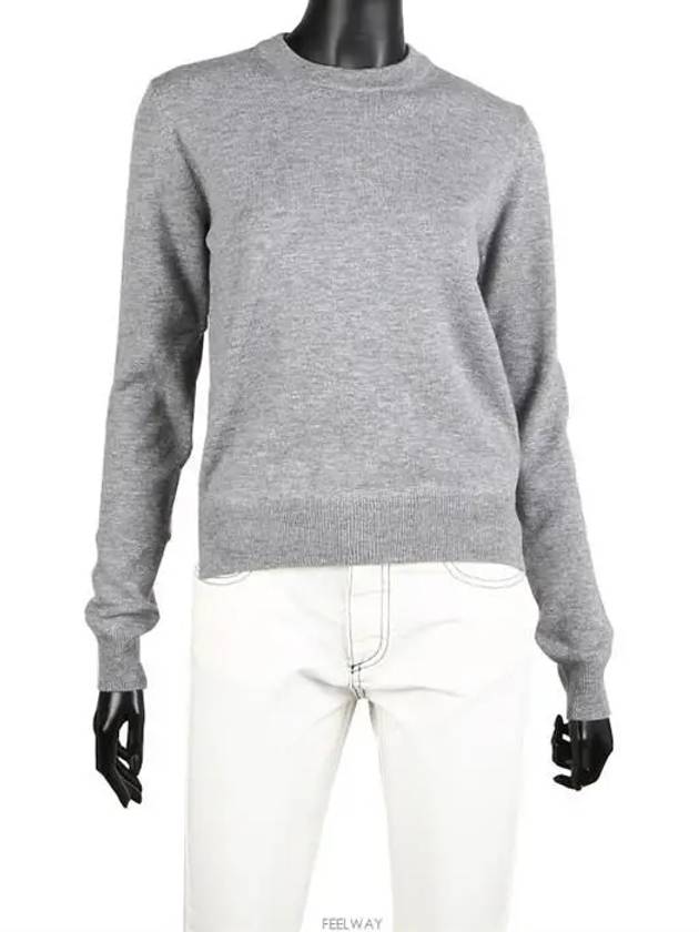 Women's Stitched Wool Knit Top Grey - MAISON MARGIELA - BALAAN 2