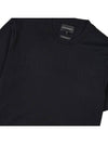 Logo Jacquard Cotton Short Sleeve T-Shirt Black - EMPORIO ARMANI - BALAAN.