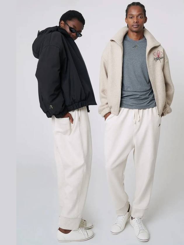 AU42PT08 Sweatshirt baggy pants melange beige - ATHPLATFORM - BALAAN 8