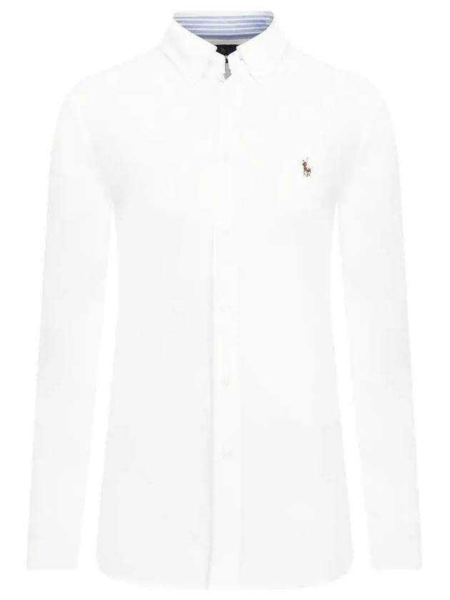 Women's Cotton Long Sleeve Shirt White - POLO RALPH LAUREN - BALAAN 2