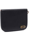 Vagabond Compact Alpina Calf Leather Half Wallet Black - DELVAUX - BALAAN 4