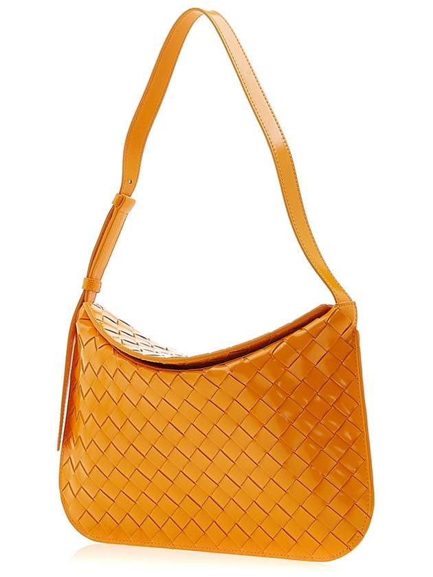 Intrecciato Flap Shoulder Bag Tangerine - BOTTEGA VENETA - BALAAN 3