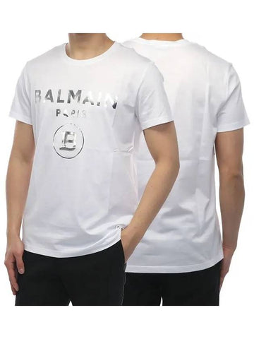 Logo short sleeve t-shirt white black VH1EF000B029 - BALMAIN - BALAAN 1