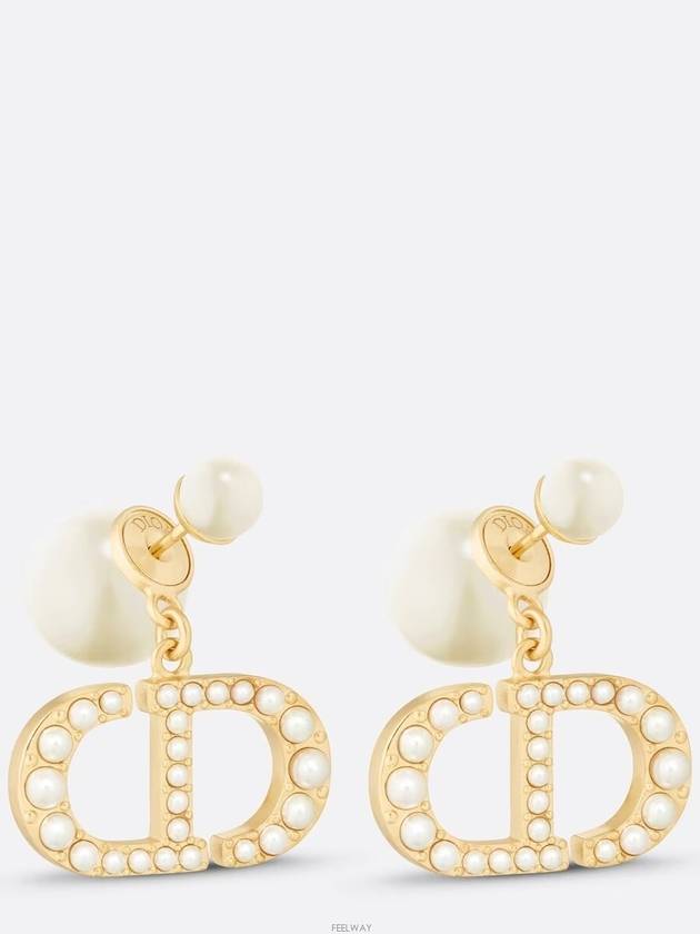 Tribales Resin Pearls Earrings Gold - DIOR - BALAAN 2