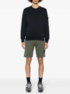 Wappen Patch Garment Dyed Sweatshirt Navy - STONE ISLAND - BALAAN 3