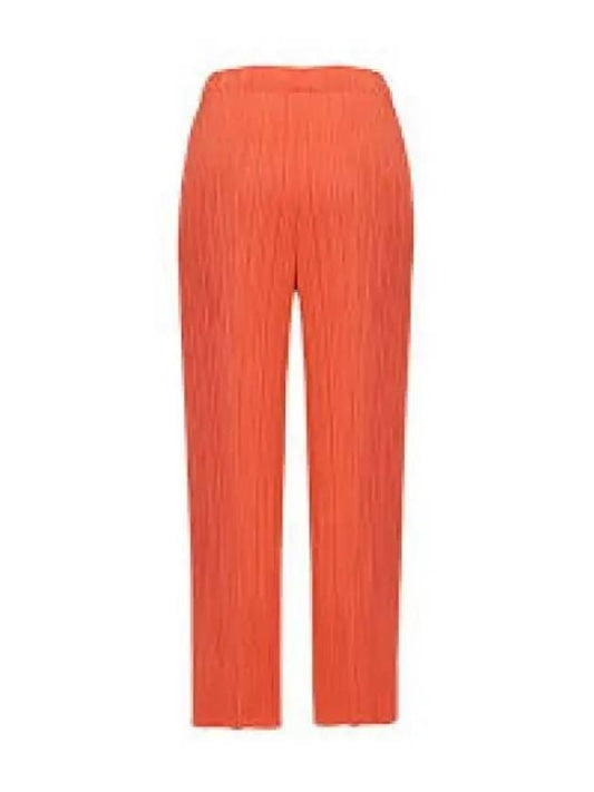 MC November Pleated Straight Pants Orange - ISSEY MIYAKE - BALAAN 2