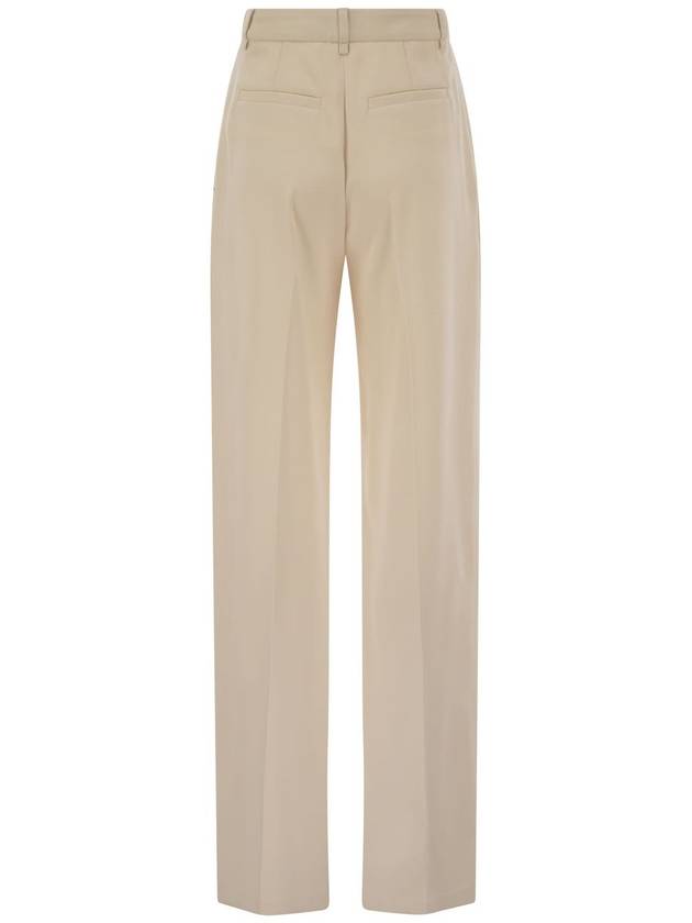 Crepe trousers with contrast stitching - ELISABETTA FRANCHI - BALAAN 2