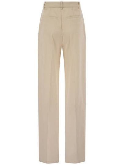 Crepe trousers with contrast stitching - ELISABETTA FRANCHI - BALAAN 2