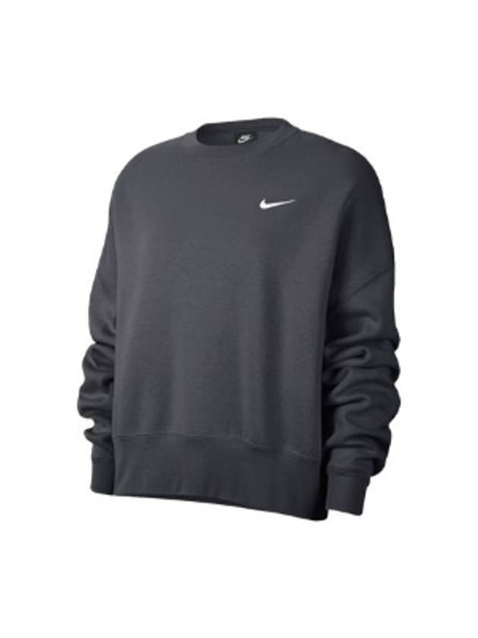 Trend Fleece Crewneck Sweatshirt Anthracite - NIKE - BALAAN 1