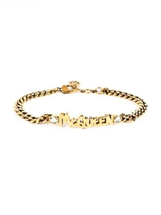 Alexander McQUEEN Graffiti Logo Chain Bracelet - ALEXANDER MCQUEEN - BALAAN 1