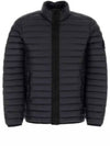 Men's Wappen Patch Padded Jacket Navy - STONE ISLAND - BALAAN 2