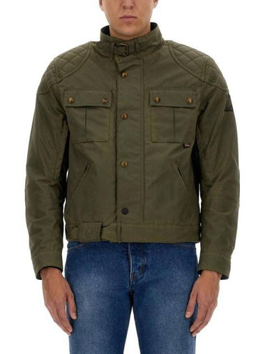 Brooklands Motorcycle Jacket Oligr Green - BELSTAFF - BALAAN 1