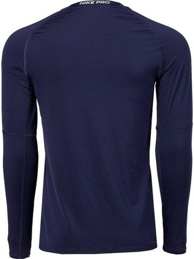 Men's Dri-FIT Slim Long Sleeve T-Shirt Navy - NIKE - BALAAN 3