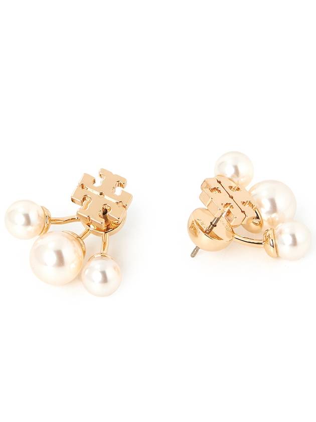 Kira White Pearl Earrings Gold - TORY BURCH - BALAAN 4