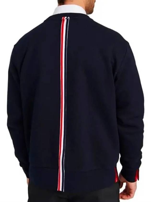 Center Back Stripe Crewneck Sweatshirt Navy - THOM BROWNE - BALAAN 4