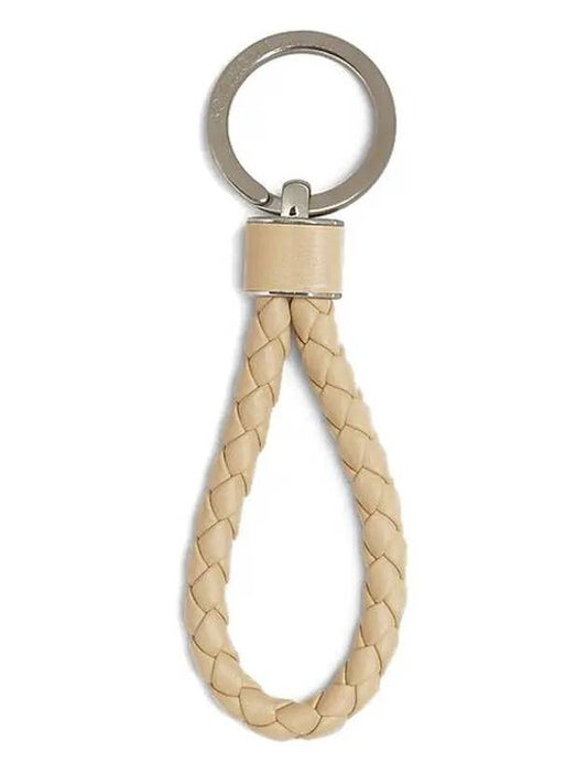 Intrecciato Leather Key Holder Ivory - BOTTEGA VENETA - BALAAN 2