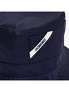 Le Bob Ovalie Nylon Bucket Hat Navy - JACQUEMUS - BALAAN 3