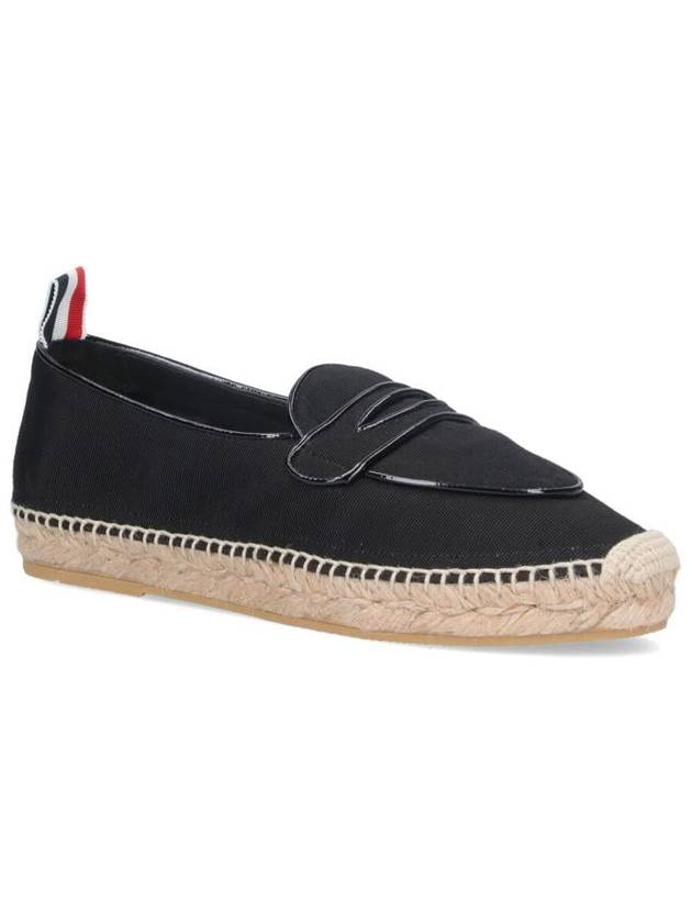 Grosgrain Varsity Penny Loafers Espadrilles Black - THOM BROWNE - BALAAN 3