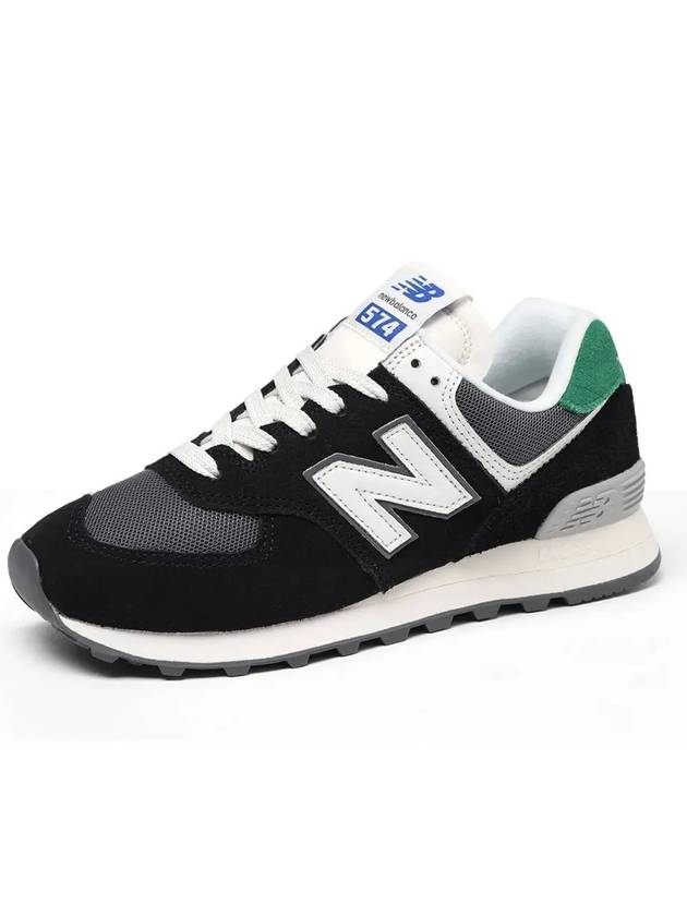 Women's 574 Low Top Sneakers Black - NEW BALANCE - BALAAN 4