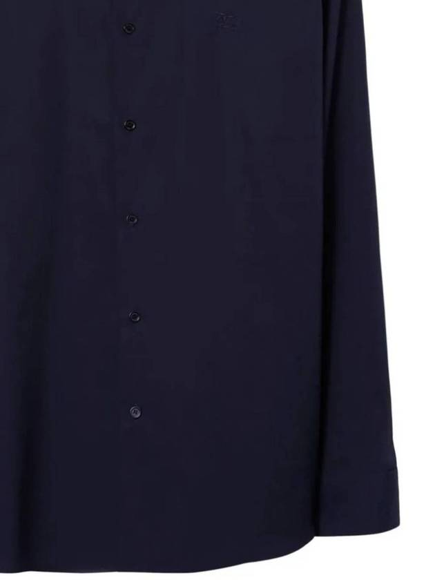 EKD Stretch Cotton Long Sleeve Shirt Blue - BURBERRY - BALAAN 3