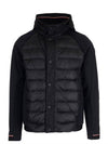 Men's Gardon Techno Sleeve Short Padded Jacket Black - MONCLER - BALAAN.